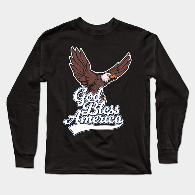God Bless America Long Sleeve T-Shirt by nickemporium1